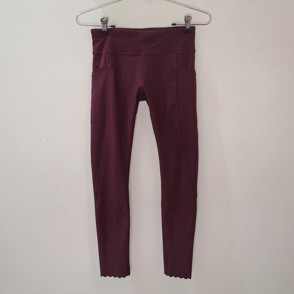Lululemon Tight Stuff Tight II 25" Legging Deep Ruby Sz 4 - Picture 6 of 15